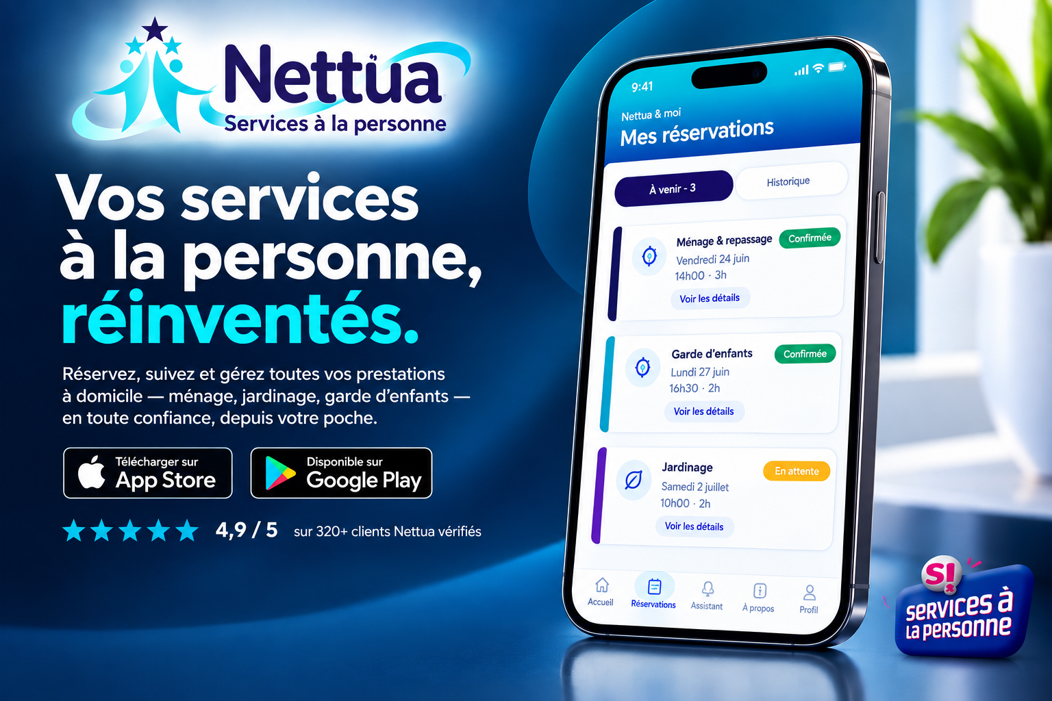 application Nettua et moi, service à la personne, playstore nettua.
